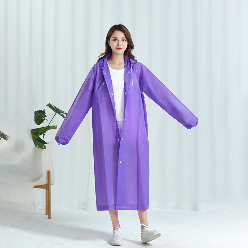 Running Gear Rain - 1pc Hooded Rain Coat Women Men