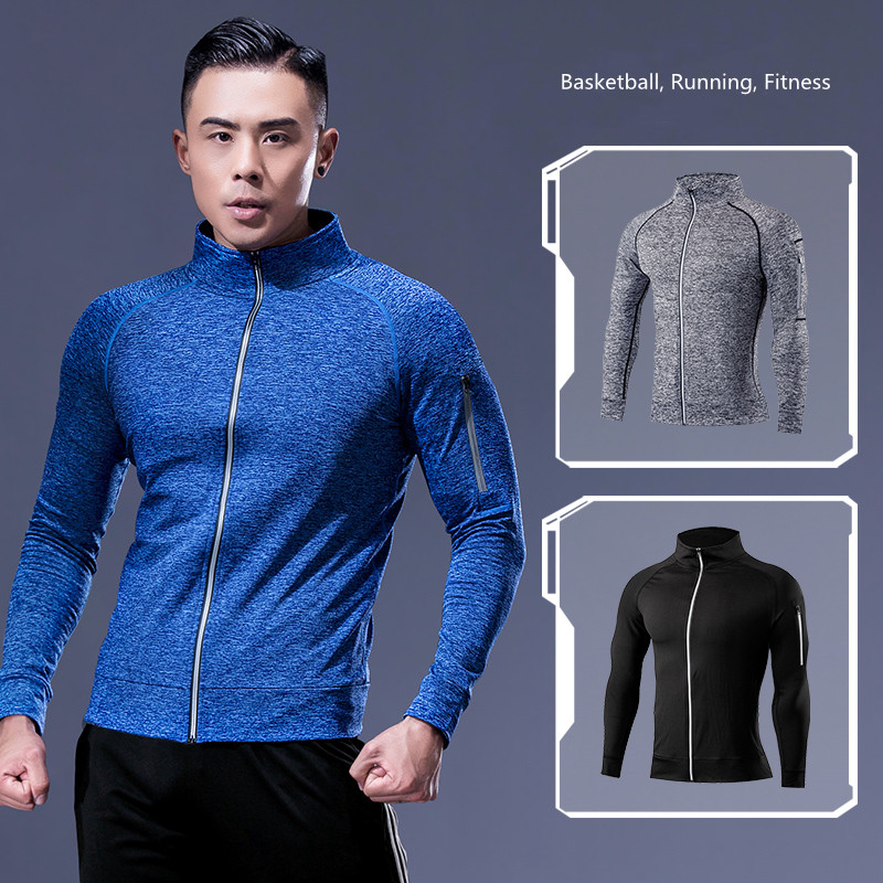 Running Gear Jacket - Men's Running Workout Jacket, Training Zipper