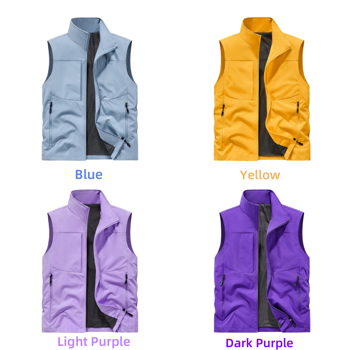 Running Gear Jacket - Hiking Fishing Vest Men Waterproof Windproof
