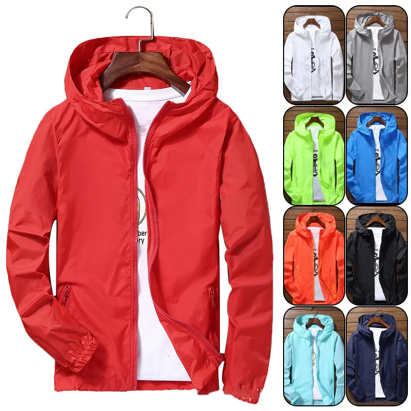 S-7XL Windproof Quick Dry Coat - Running Gear Rain ulasan dan harga