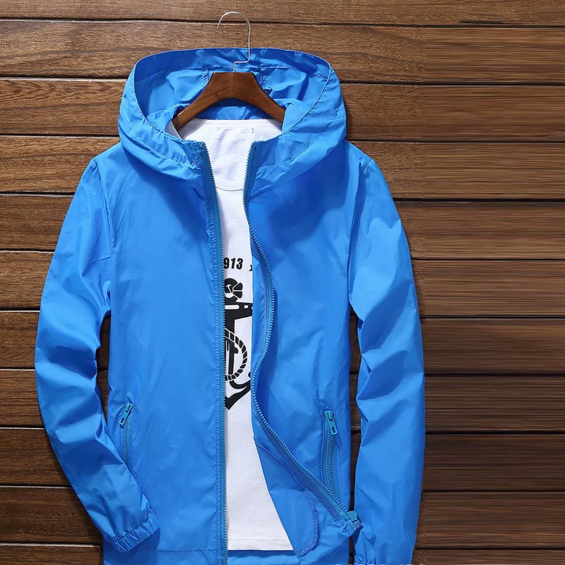 S-7XL Windproof Quick Dry Coat - Running Gear Rain ulasan dan harga