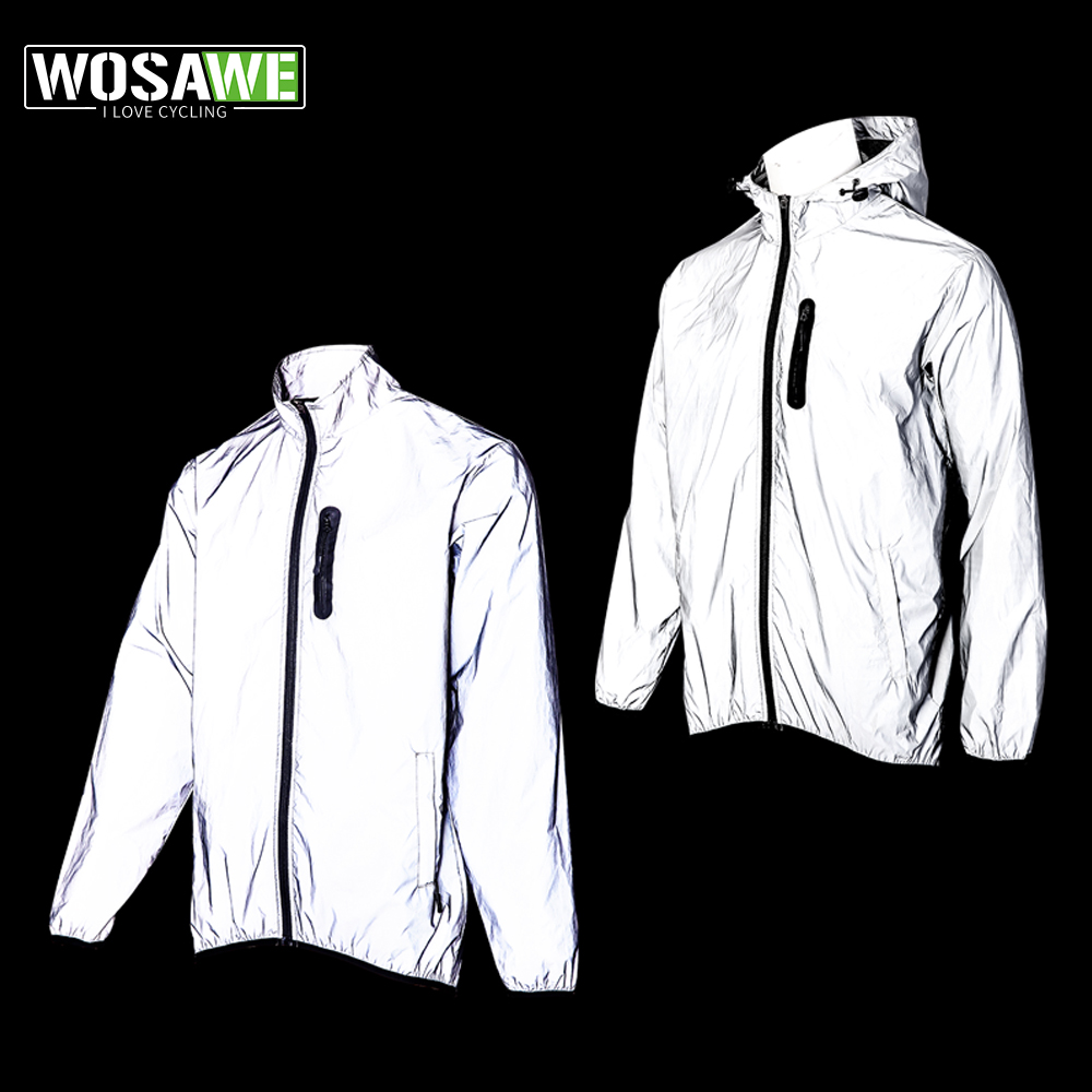 WOSAWE Men's Fully Reflective  - Running Gear Rain ulasan dan harga