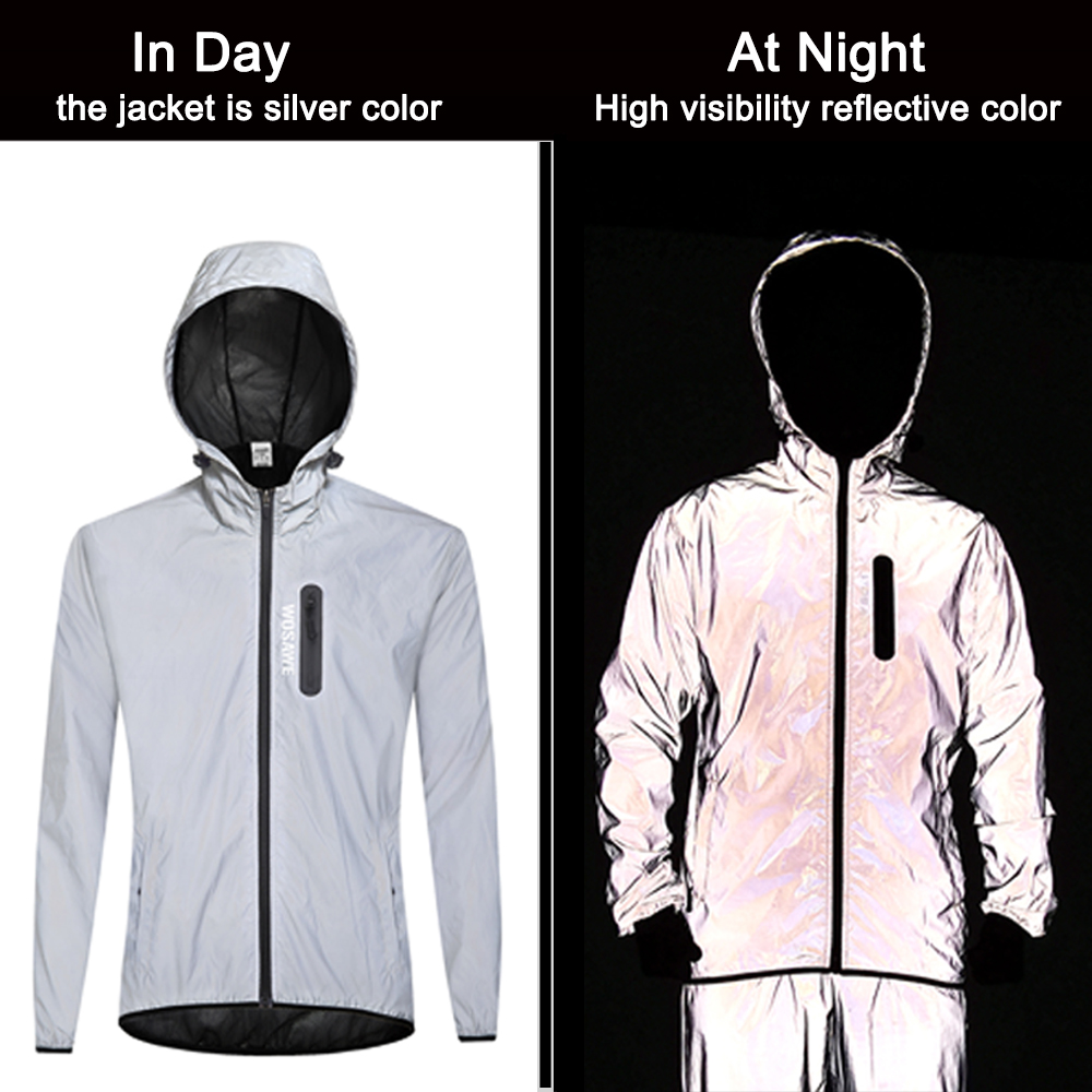 WOSAWE Men's Fully Reflective  - Running Gear Rain ulasan dan harga