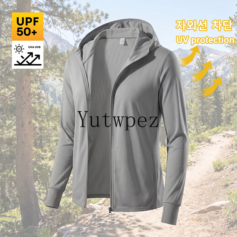 UPF 50+ Men Sun Protection Jac - Running Gear Jacket ulasan dan harga