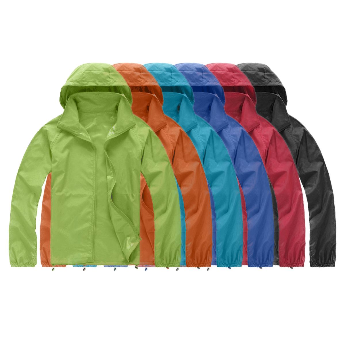 Unisex Waterproof Fabric Windp - Running Gear Rain ulasan dan harga