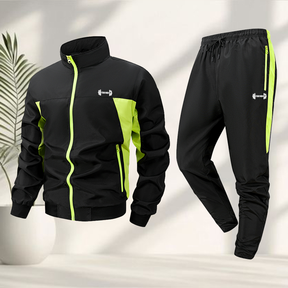 Men's Trendy Dumbbell Print Sp - Running Gear Jacket ulasan dan harga