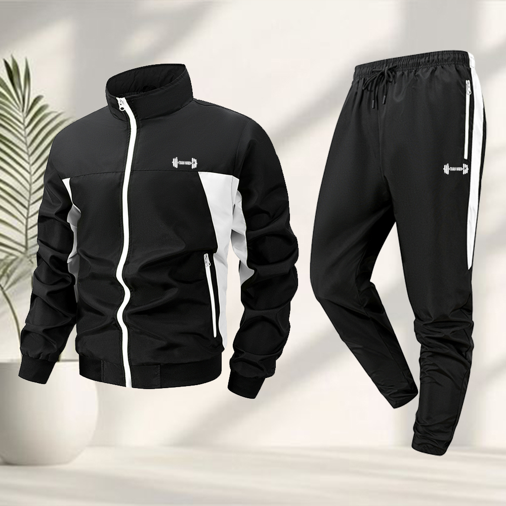 Men's Trendy Dumbbell Print Sp - Running Gear Jacket ulasan dan harga