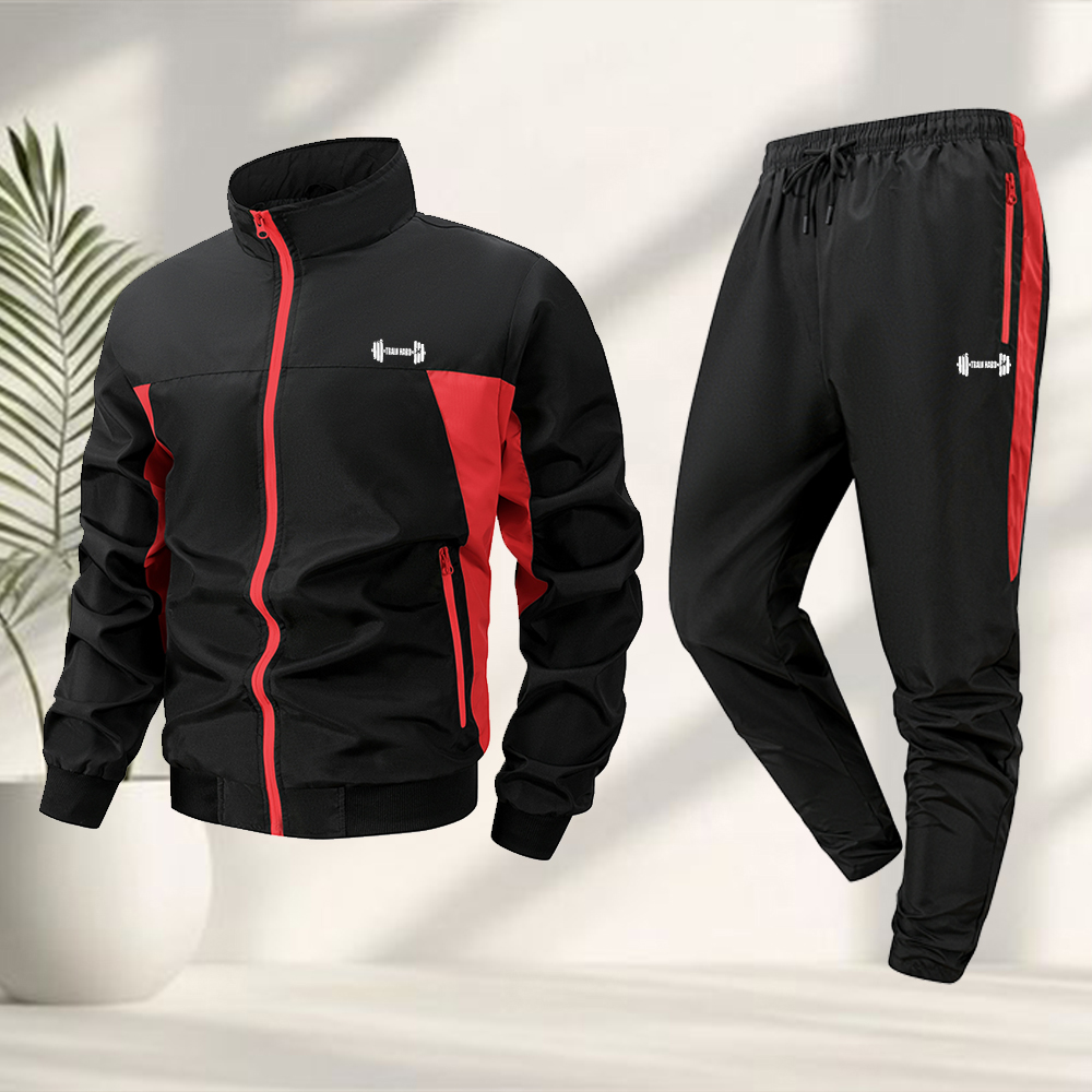 Men's Trendy Dumbbell Print Sp - Running Gear Jacket ulasan dan harga