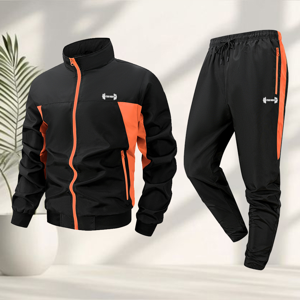 Men's Trendy Dumbbell Print Sp - Running Gear Jacket ulasan dan harga