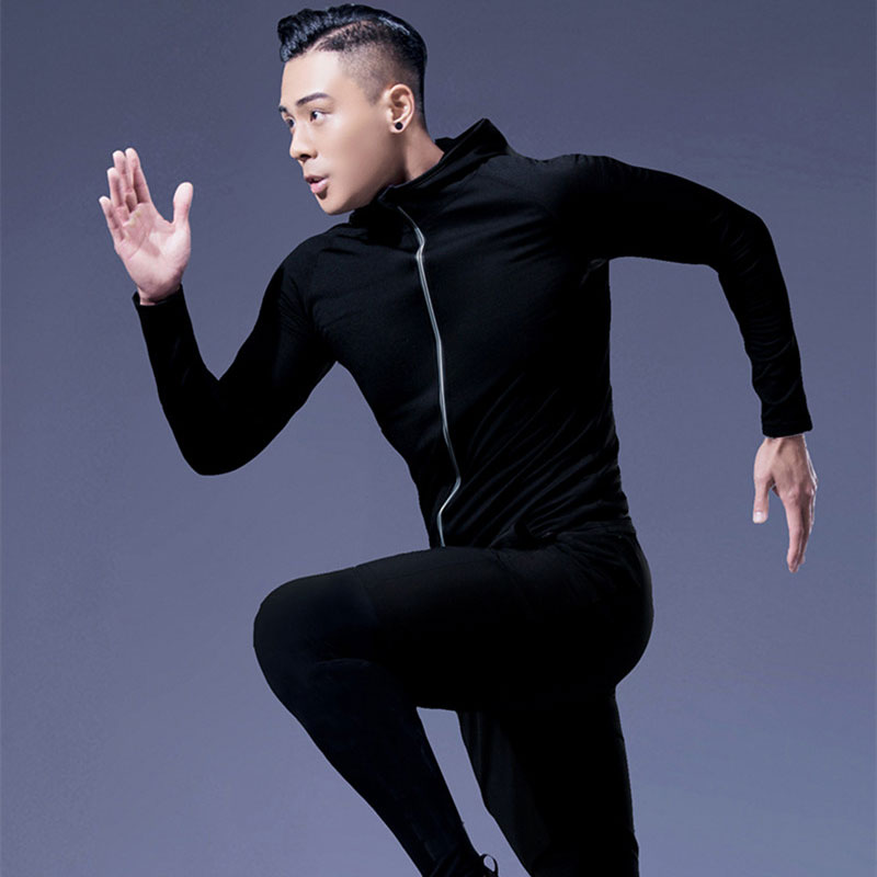 Men's Spring Fall Tight Compre - Running Gear Jacket ulasan dan harga