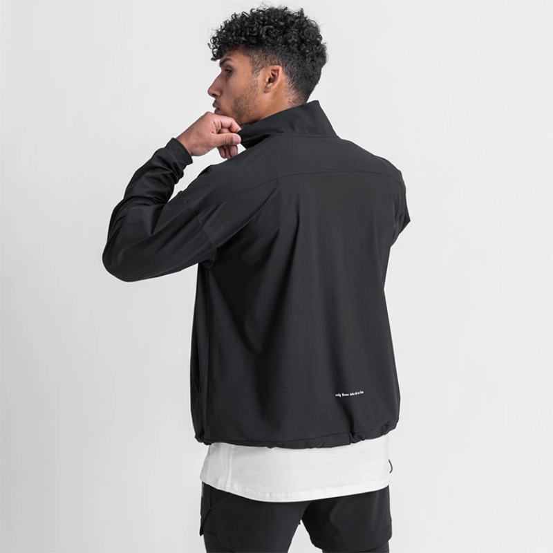 Men's Gym Running Hoodies Body - Running Gear Jacket ulasan dan harga