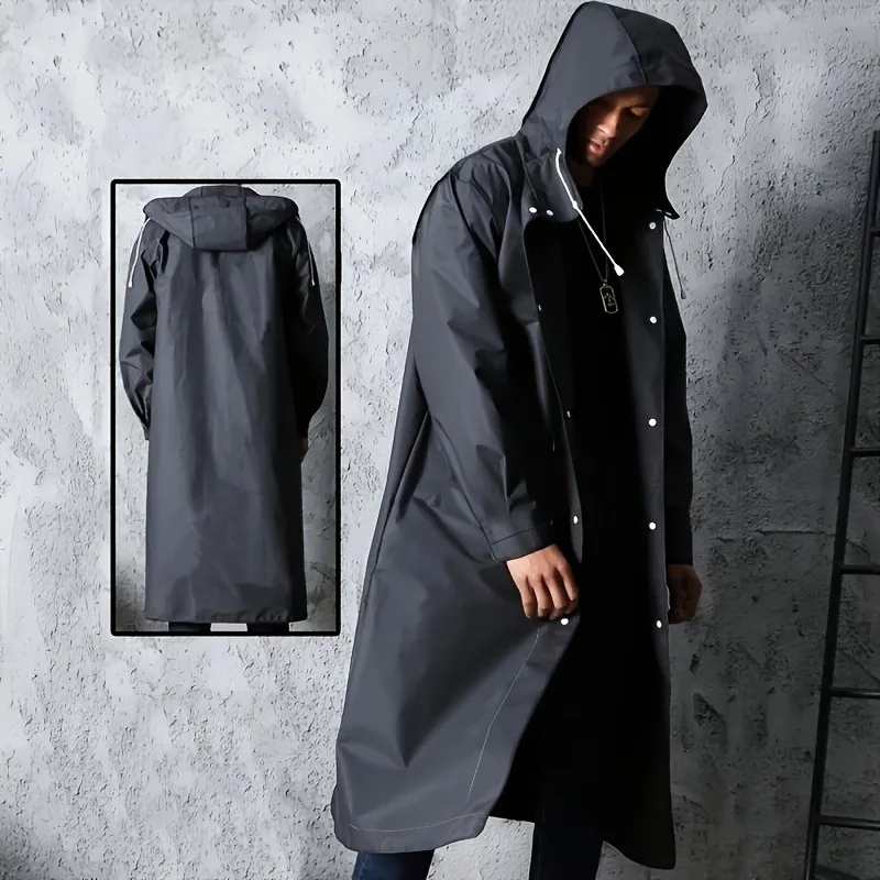 EVA Long Raincoat Unisex Male  - Running Gear Rain ulasan dan harga